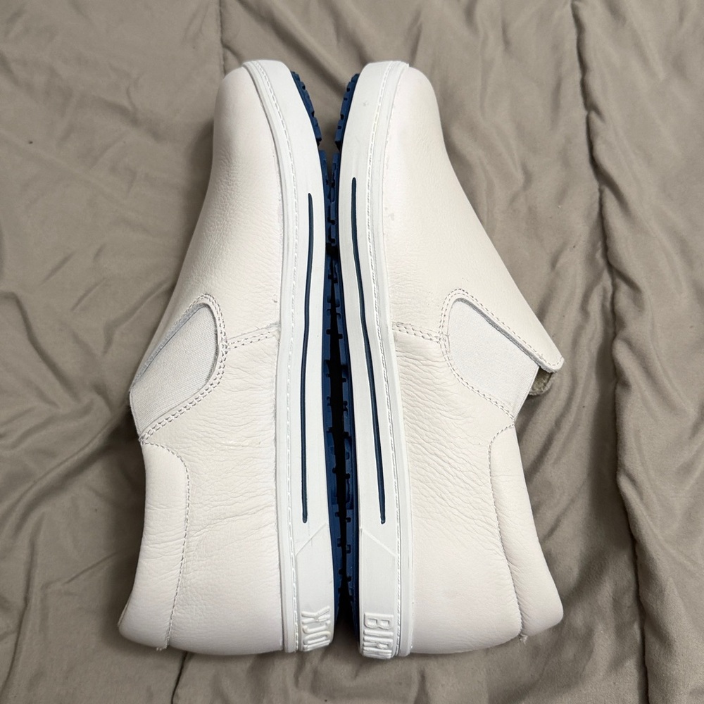 NWOB Birkenstock QO 400 White Leather Slipons - Picture 6 of 9